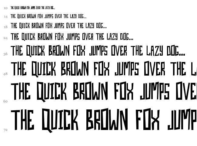 Skin And Bones font waterfall